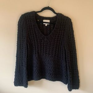 Moon River black wool sweater